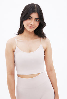 Camisole AERO côtelé sans couture à bretelles bungee