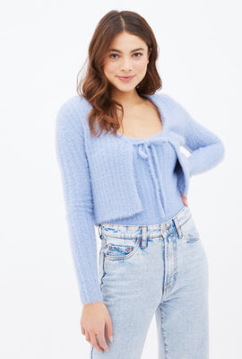 Camisole pull AERO en laine mohair pelucheux