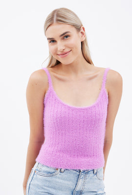 Camisole pull AERO en laine mohair pelucheux