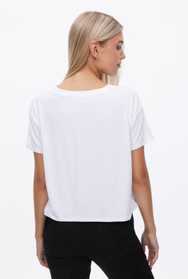 T-shirt coupe court carré super doux à imprimé graphique Aéropostale California