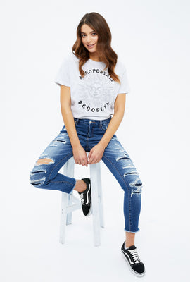 T-shirt classique à imprimé Aéropostale Brooklyn Sun