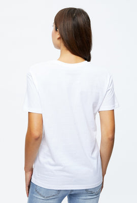 T-shirt AÉRO de coupe garçonne à imprimé California New York