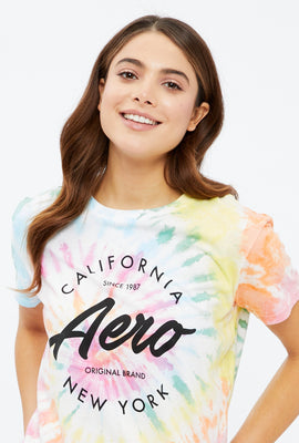 T-shirt AÉRO de coupe garçonne à imprimé California New York