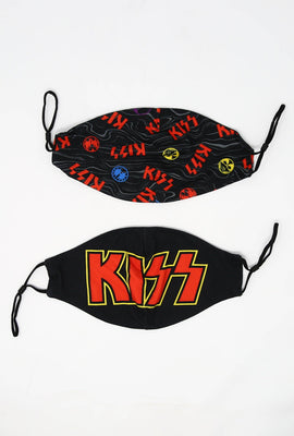 Super Soft Adjustable Double Layered Reusable Kiss Mask 2-Pack