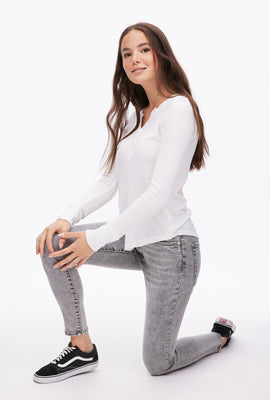 Jegging courbé à taille haute sérieusement extensible