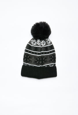 AERO Fair Isle Knit Pom Pom Beanie