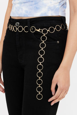 Ceinture avec chaîne en cercles