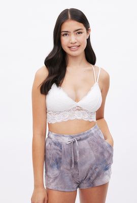Minicami AERO en dentelle avec détail bretelles sur le dos