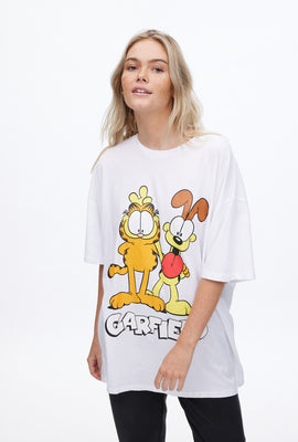 T-shirt surdimensionné à imprimé graphique Garfield et Odie
