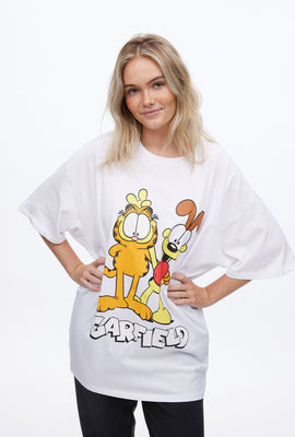 T-shirt surdimensionné à imprimé graphique Garfield et Odie