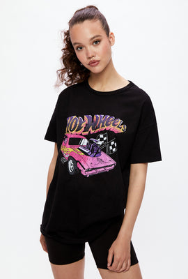 T-shirt surdimensionné à imprimé Hot Wheels