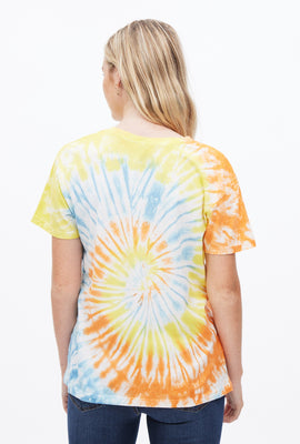 T-shirt teint nouée coupe garçonne à imprimé graphique Grateful Dead