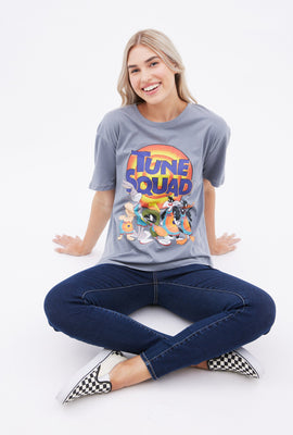 T-shirt Groupe Tunes Squad coupe garçonne à imprimé graphique