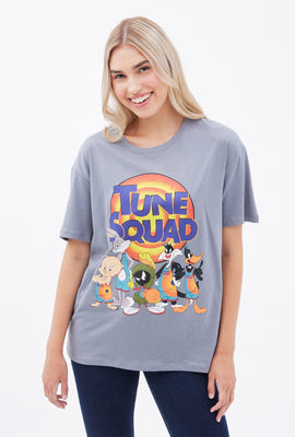 T-shirt Groupe Tunes Squad coupe garçonne à imprimé graphique