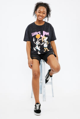 T-shirt Space Jam coupe garçonne à imprimé graphique